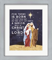 Framed 'Come Let Us Adore Him Portrait VI-Christ the Lord' border=