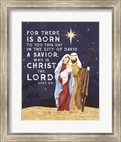 Framed 'Come Let Us Adore Him Portrait VI-Christ the Lord' border=