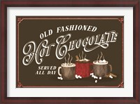 Framed Hot Chocolate Season Landscape Brown III-Old Fashioned