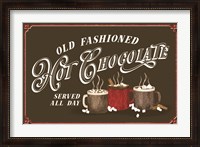 Framed Hot Chocolate Season Landscape Brown III-Old Fashioned