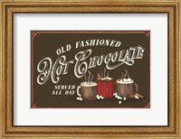 Framed Hot Chocolate Season Landscape Brown III-Old Fashioned