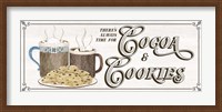 Framed Hot Chocolate Season Panel III-Cocoa & Cookies