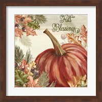 Framed 'October Symphony III' border=