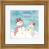 Framed 'Snow Lace III' border=