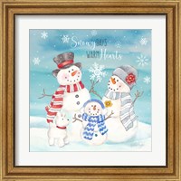 Framed 'Snow Lace V' border=