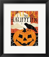 Framed 'Halloween is Calling IV' border=