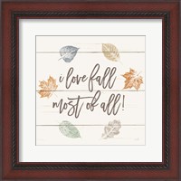 Framed Harvest Sentiments Sign I Light