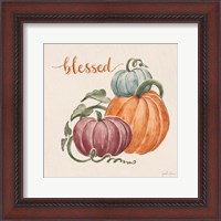 Framed Harvest Jewels IV Pumpkins Sq