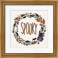 Framed Halloween Wreath I