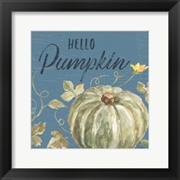 Happy Harvest VII Blue Framed Print