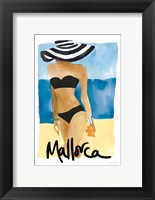 Framed Mallorca Girl