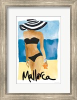 Framed Mallorca Girl