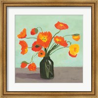 Framed Orange Poppies