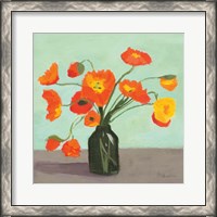 Framed Orange Poppies