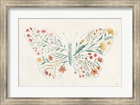 Framed Wildflower Vibes Butterfly