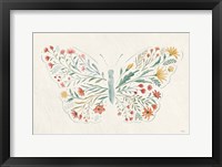 Framed Wildflower Vibes Butterfly