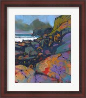 Framed Morfa Cove Rocks