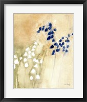 Framed Floral with Bluebells and Snowdrops No. 2