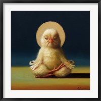 Framed Yoga Chick Half Lotus