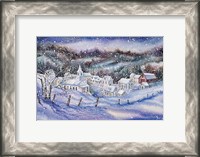 Framed Winter Village