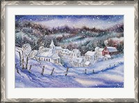 Framed Winter Village