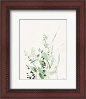 Framed Grasses II on Linen