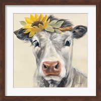 Framed Pretty Cow