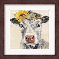 Framed Pretty Cow