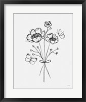 Among Wildflowers IV Framed Print