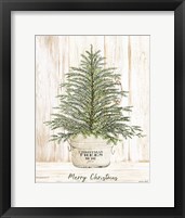 Merry Christmas Tree Framed Print
