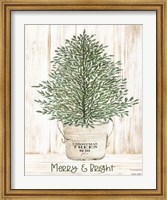 Framed Merry & Bright Tree