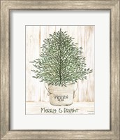 Framed Merry & Bright Tree