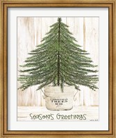 Framed Season's Greetings Tree