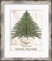 Framed Season's Greetings Tree