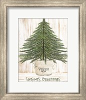 Framed Season's Greetings Tree