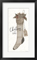 Framed Christmas is Love Stocking