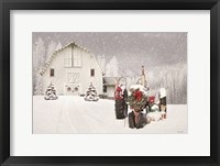 Framed Snowy Country Christmas Wishes