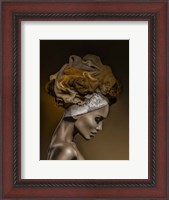 Framed Woman in Thought, Gold