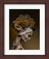 Framed Woman in Thought, Gold