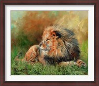 Framed Lion Full Of Grace