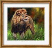 Framed Lion Full Length