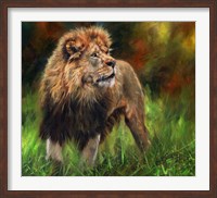 Framed Lion Full Length