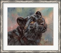 Framed Black Panther Portrait