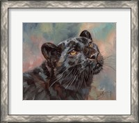 Framed Black Panther Portrait