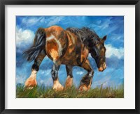 Framed Shire Horse End Of The Day