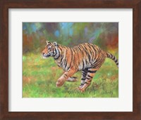 Framed Tiger Running