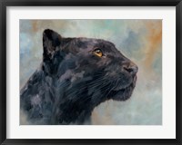 Framed Panther Gaze Up