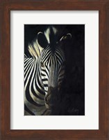 Framed Zebra Fade To Black