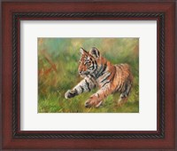 Framed Tiger Cub Running