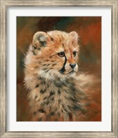 Framed Cheetah Cub Portrait